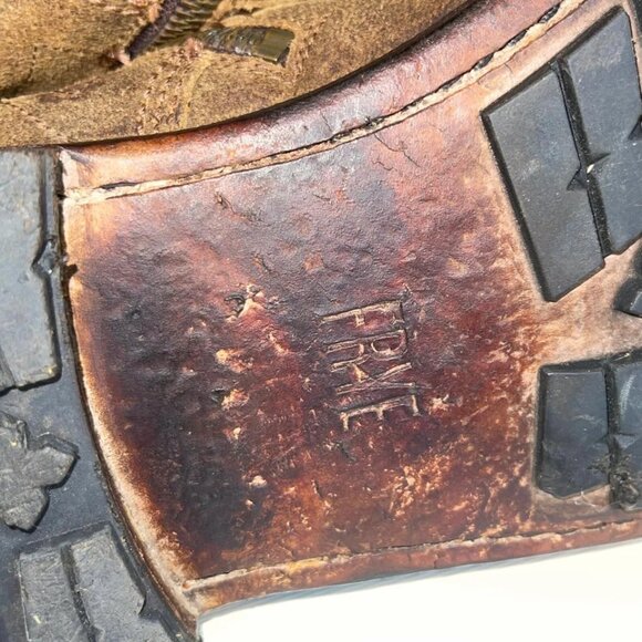 Frye Bowery Brown Leather Ankle Combat Boots Side Zip Lace up Men's Size 12 D - Picture 12 of 12